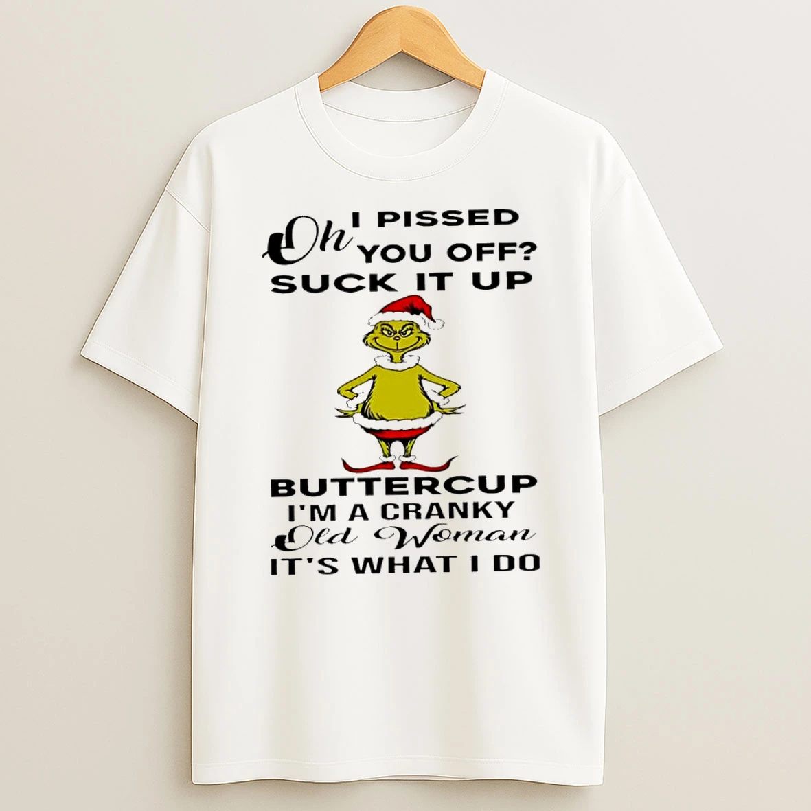 Grinch Christmas Oh I Pissed You Off Suck It Up Tshirt Hoodie