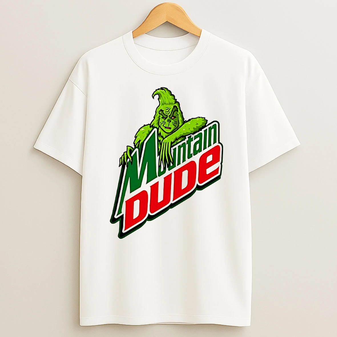Grinch Mountain Dude Logo Circle Tshirt Hoodie