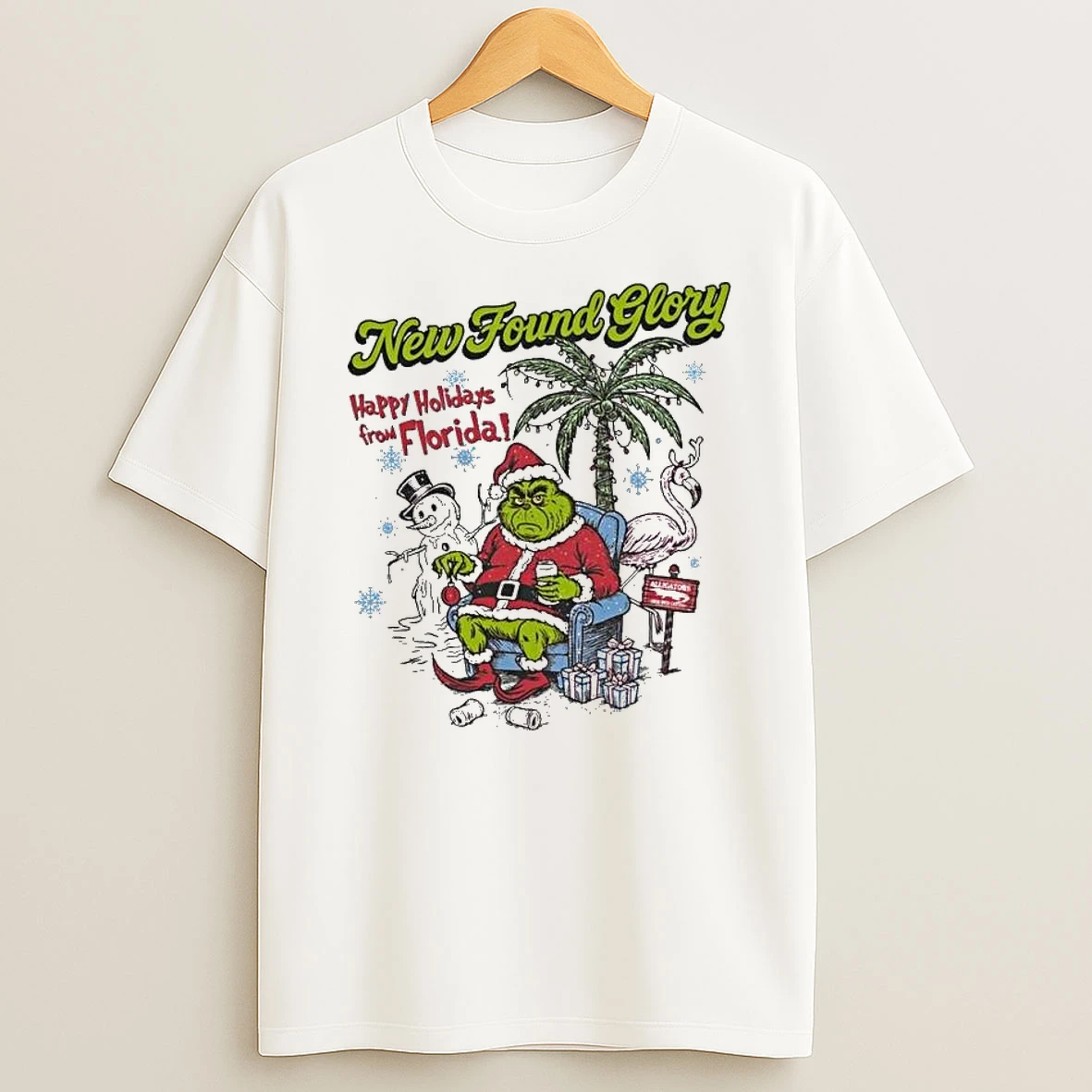 Grinch New Found Glory Happy Holidays From Florida Tshirt Hoodie