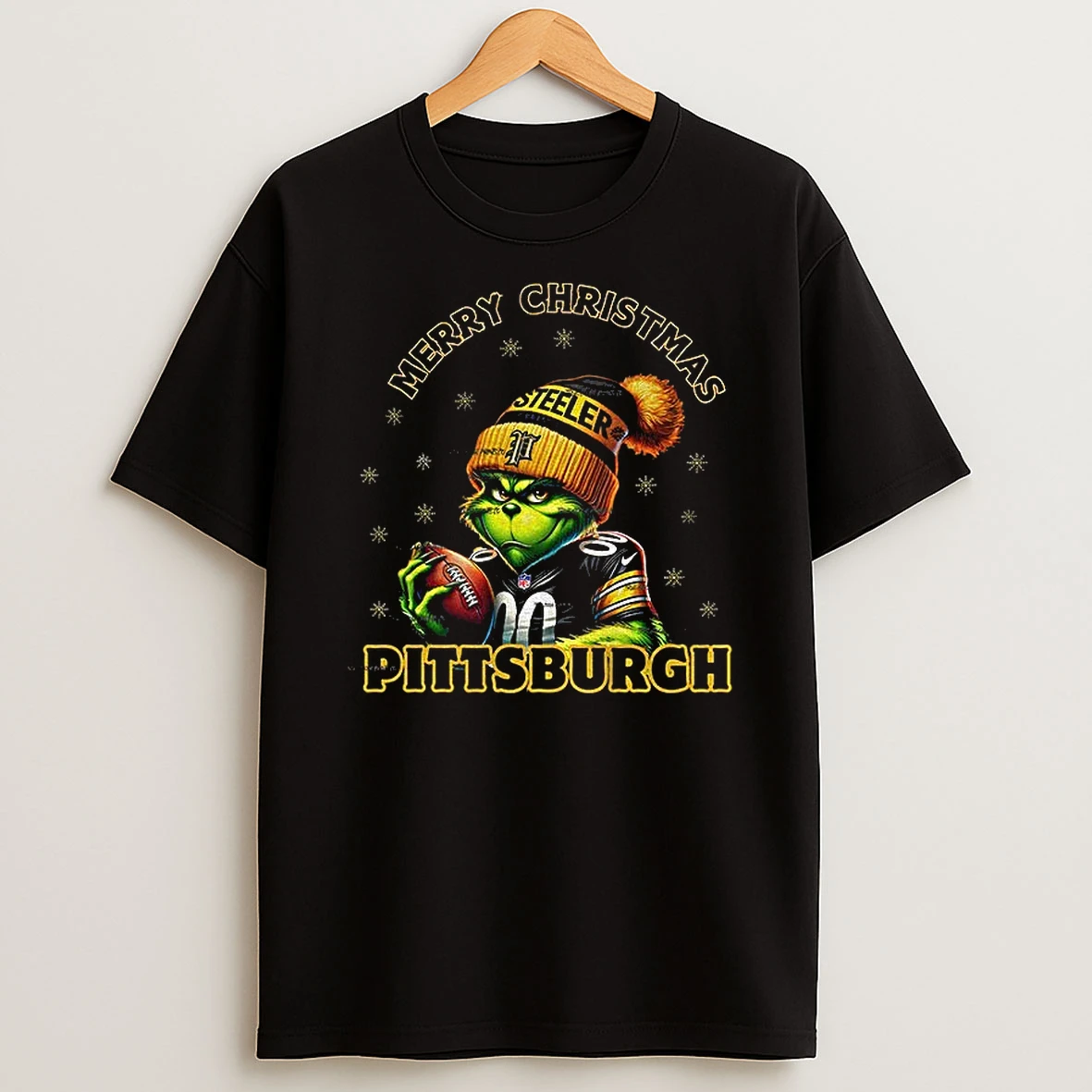 Grinch Pittsburgh Steelers Football Nfl Merry Christmas Tshirt Hoodie