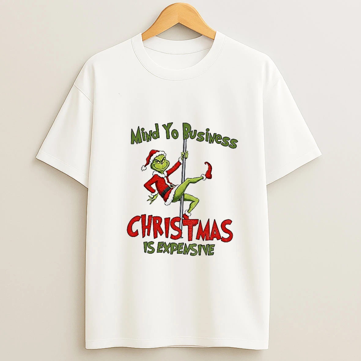 Grinch Santa Claus Mind Your Business Christmas Is Expensive Merry Christmas Png Tshirt Hoodie