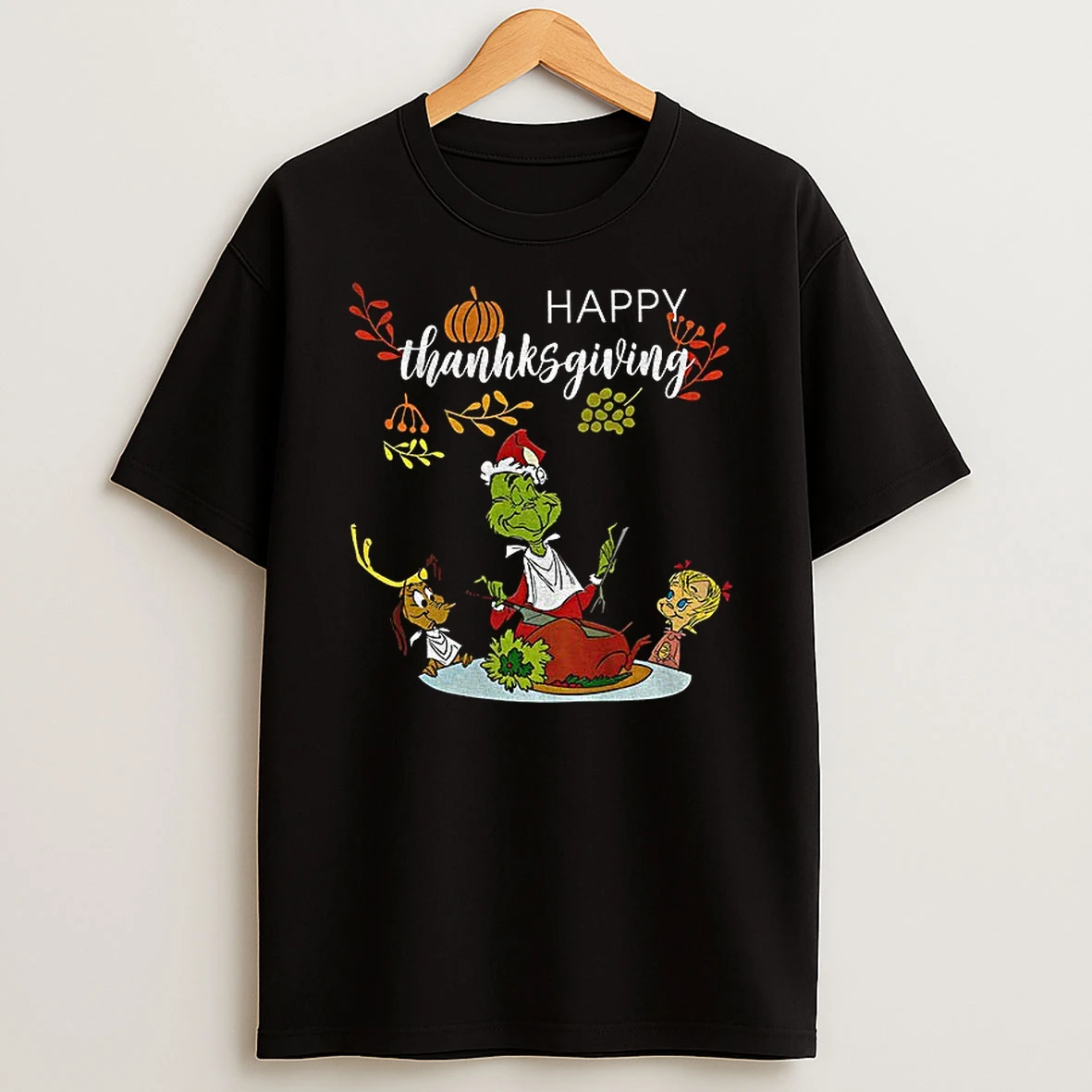 Grinch And Max Dog Happy Thanksgiving 2025 Merry Grinchmas Tshirt Hoodie
