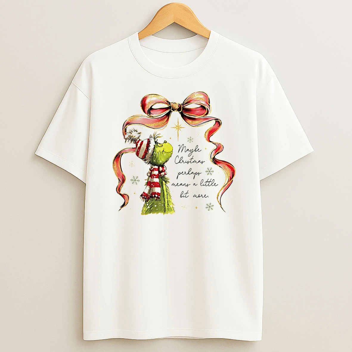 Grinch Maybe Christmas Perhaps Means A Little Bit More Merry Christmas Tshirt Hoodie