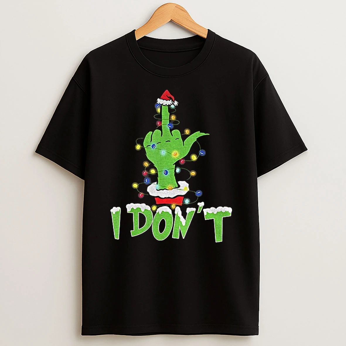 Grinch Middle Finger I Dont Merry Christmas Tshirt Hoodie
