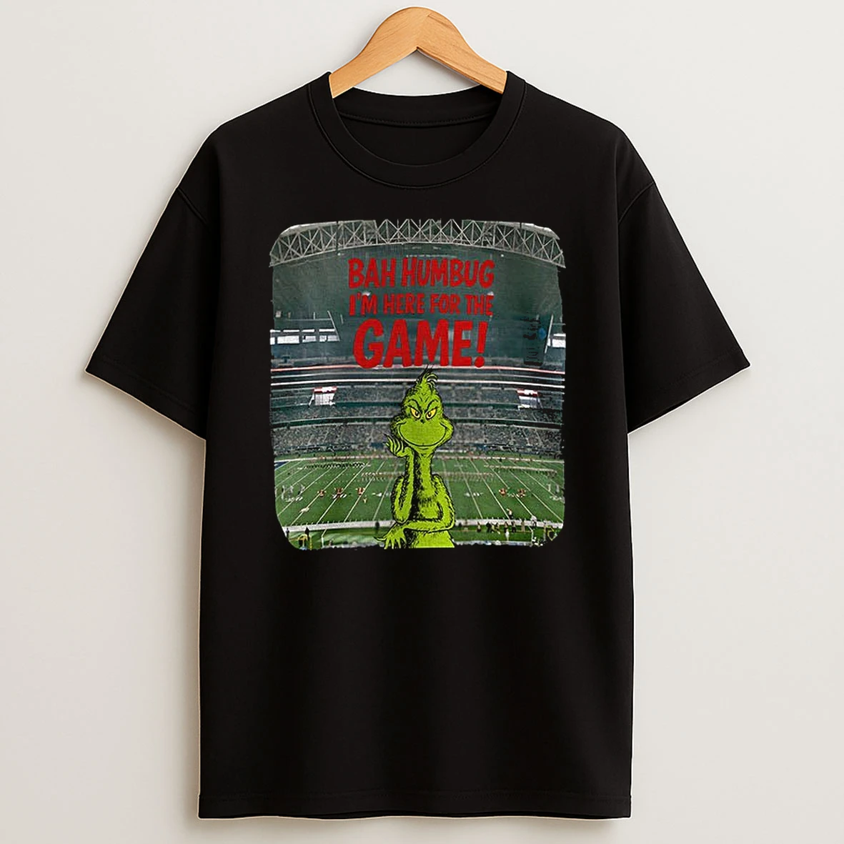 Grinch Stadium Bah Humbug Im He For The Game Christmas Tshirt Hoodie