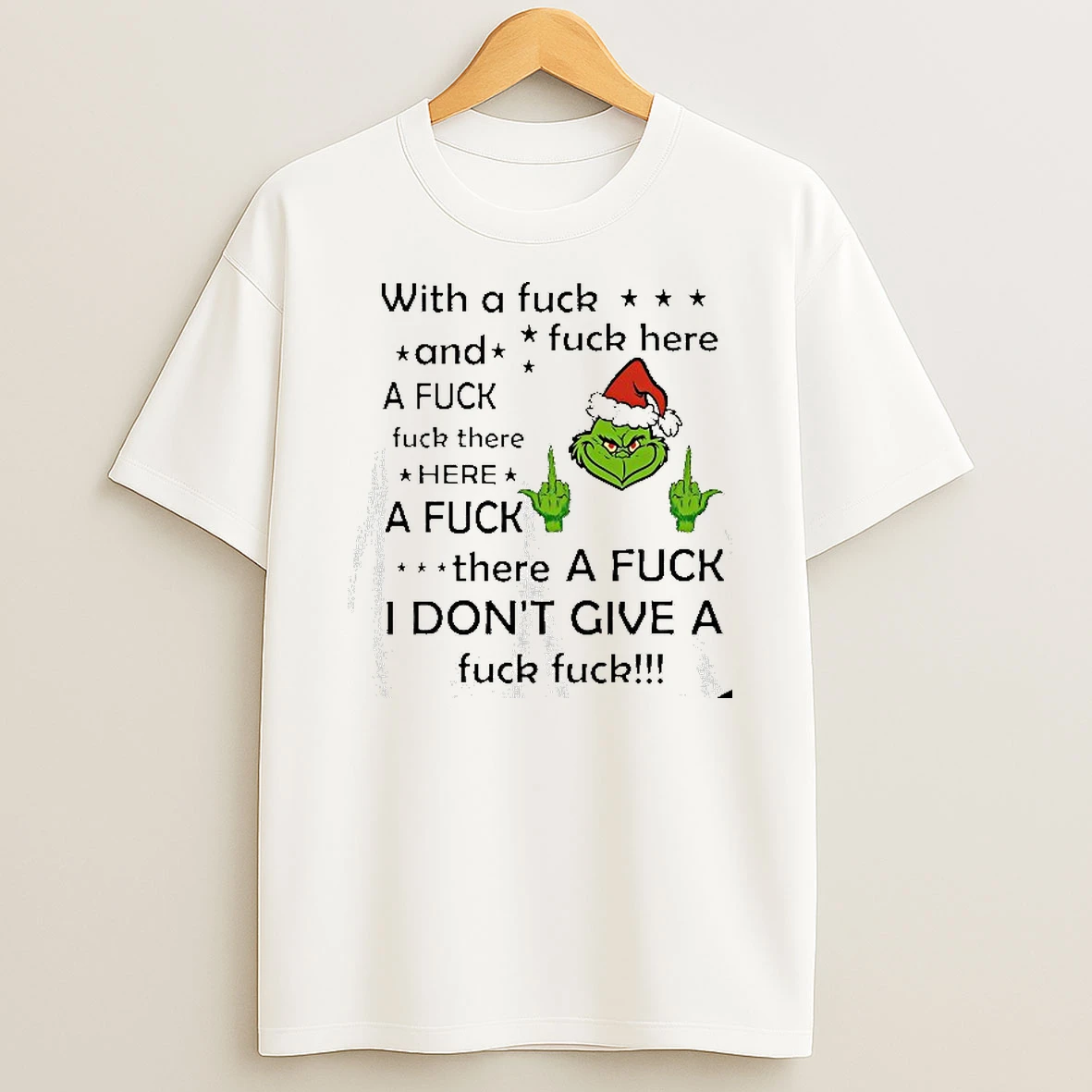 Grinch There A Fck I Dont Give A Fck Fck Tshirt Hoodie