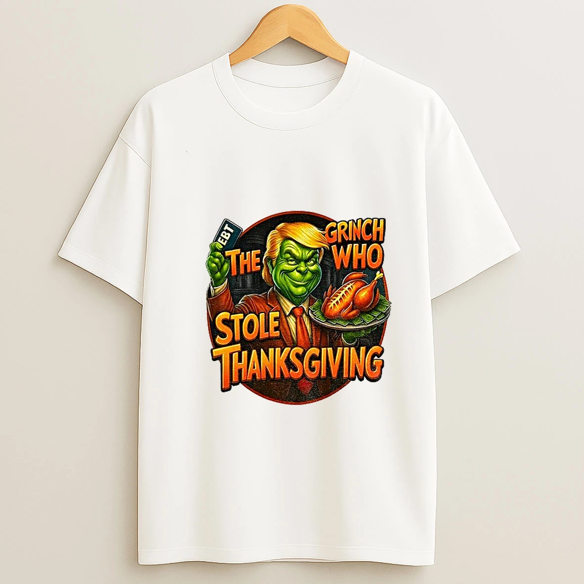 Grinch X Donald Trump The Grinch Who Stole Thanksgiving Tshirt Hoodie