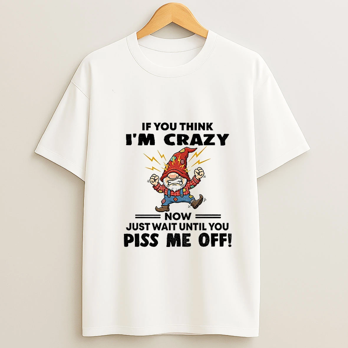 Grumpy Gnome If You Think Im Crazy Now Just Wait Until You Piss Me Off Tshirt Hoodie