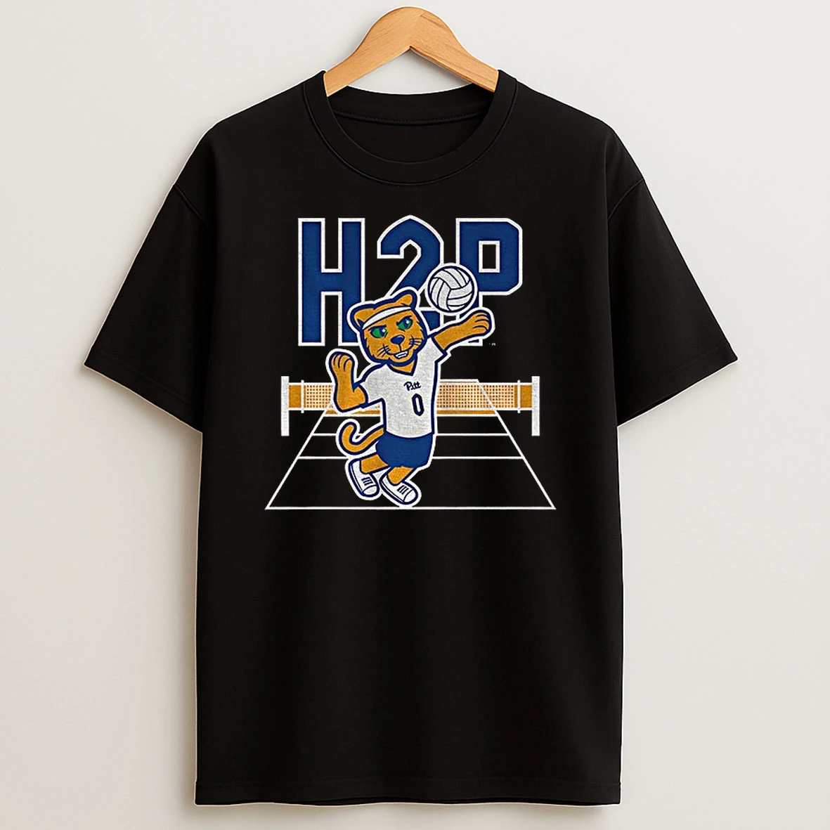 H2p Pittsburgh Panthers Volleyball Mascot Logo Tshirt Hoodie