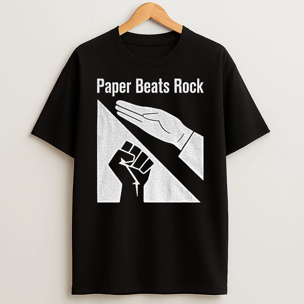 Hands Paper Beats Rock Political Tshirt Hoodie
