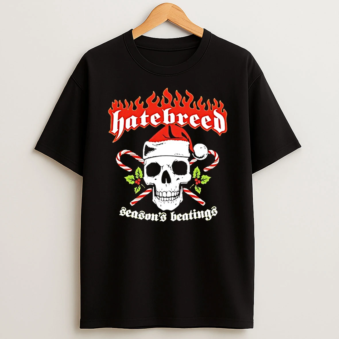 Hatebreed Holiday 2025 Seasons Beatings Skull Tshirt Hoodie
