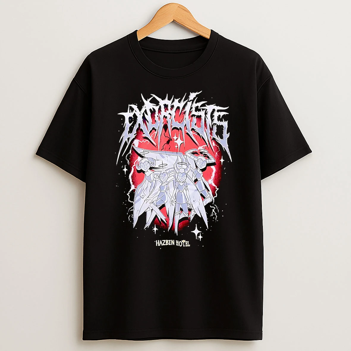 Hazbin Hotel Exorcists Metal Tshirt Hoodie