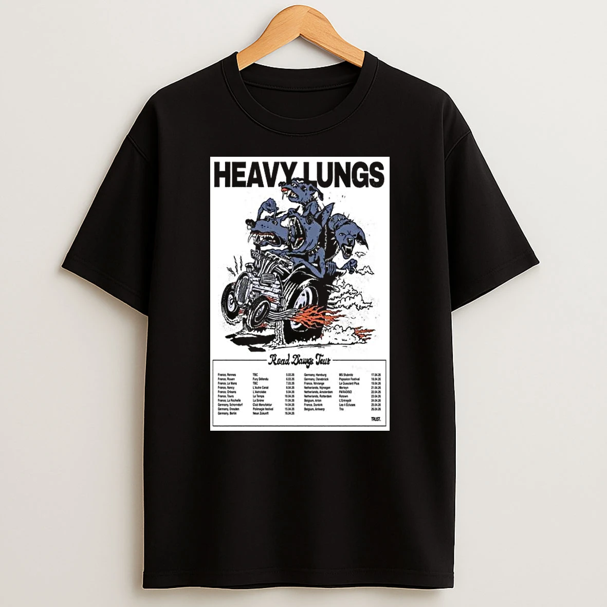 Heavy Lungs Road Dawgs Tour 2026 Tshirt Hoodie