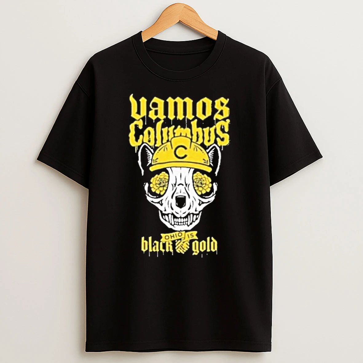 Hell Is Real 2025 Vamos Columbus Ohio Is Black Gold Tifo Tshirt Hoodie
