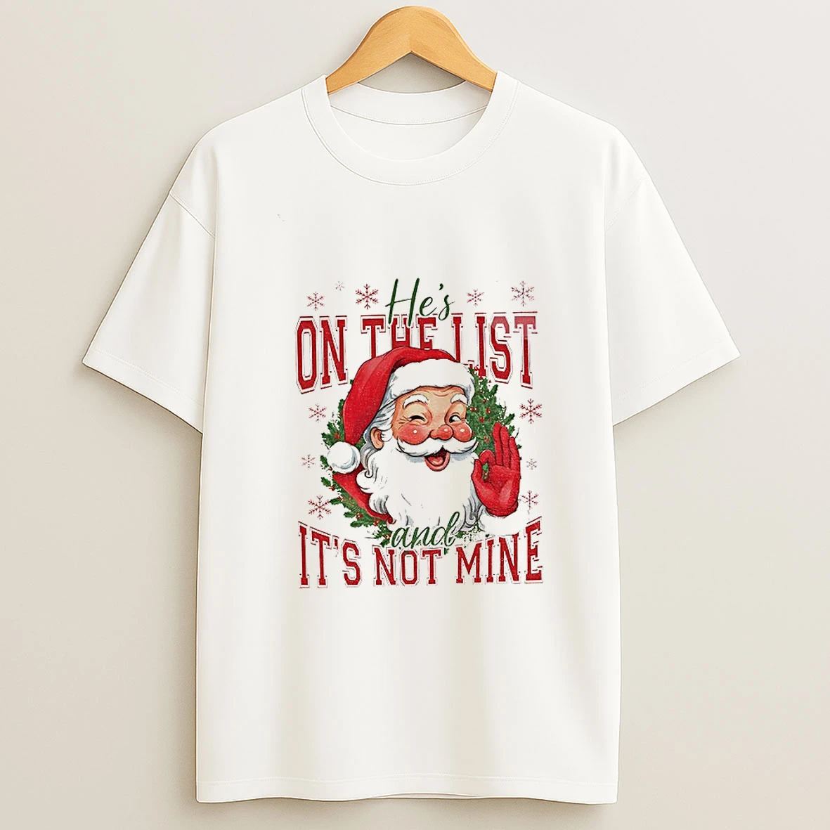 Hes On The List And Its Not Mine Funny Anti Trump Christmas Political Holiday Tshirt Hoodie