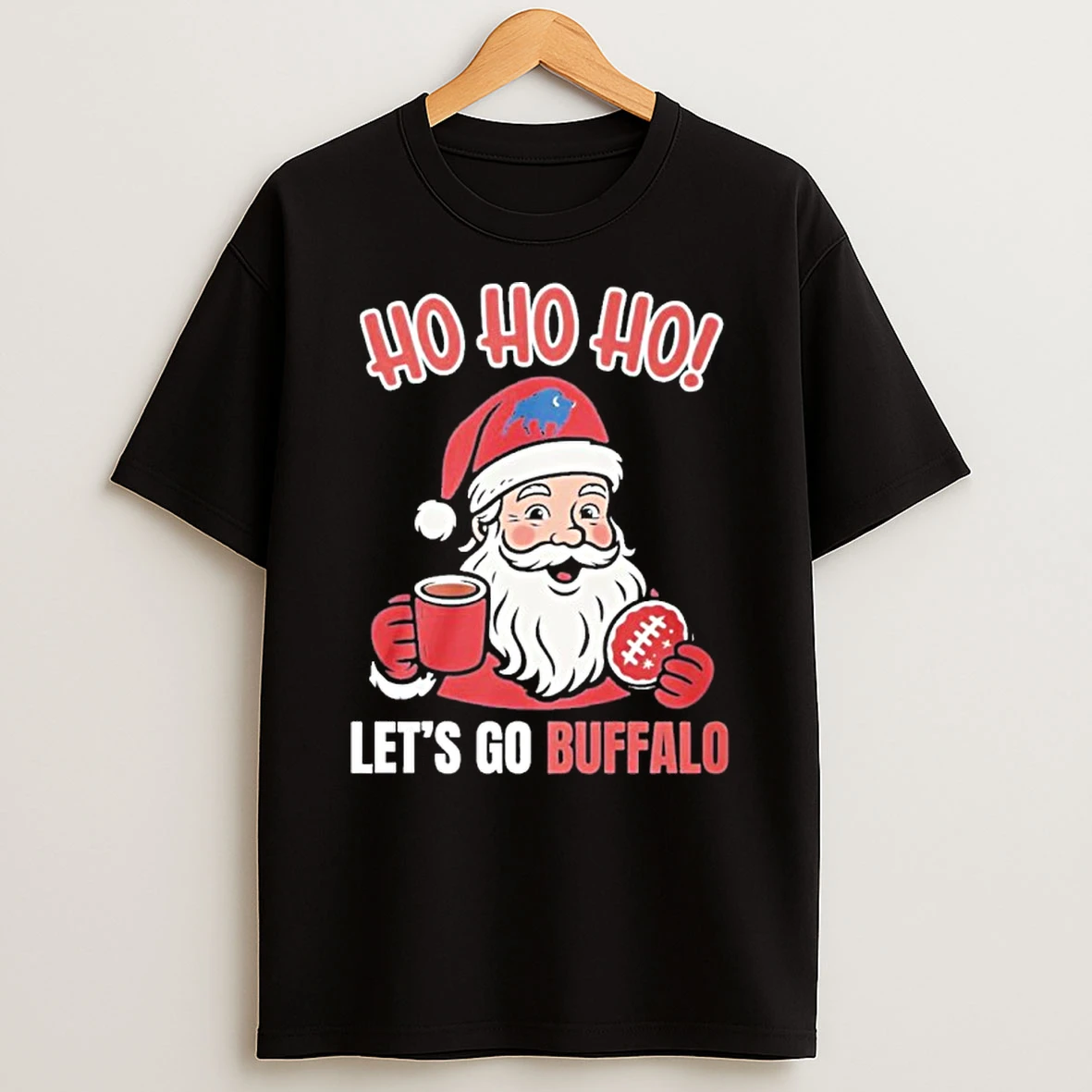 Ho Ho Ho Santa Claus Buffalo Bills Lets Go Christmas Tshirt Hoodie