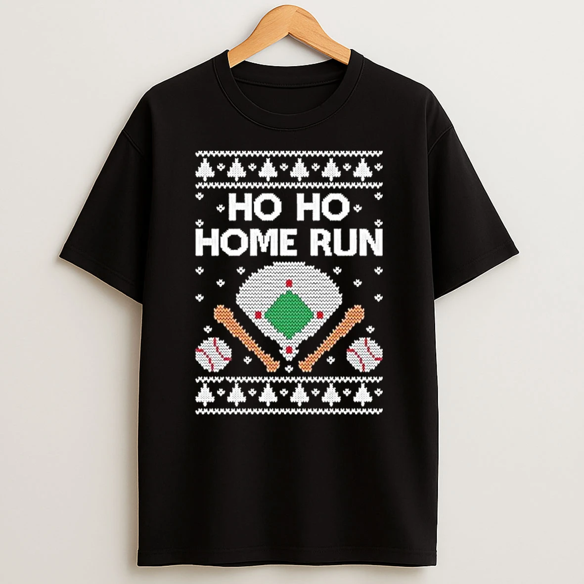 Ho Ho Home Run Base Ball Ugly Tshirt Hoodie
