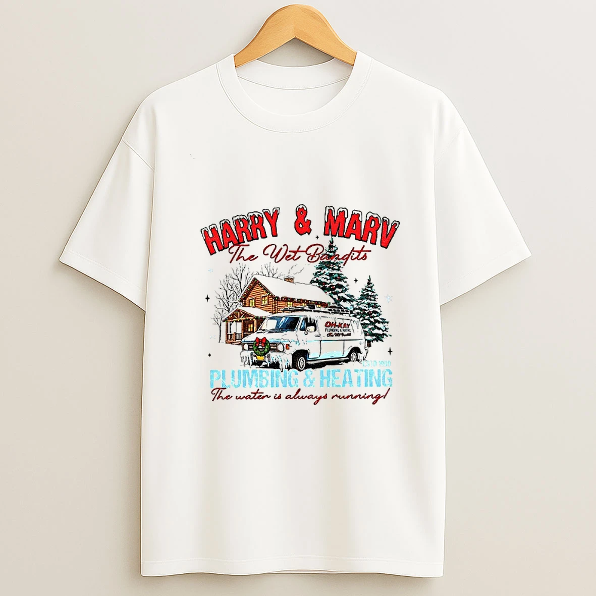 Home Alone Harry And Marv The Wet Bandits Plumbing And Heating Christmas Tshirt Hoodie