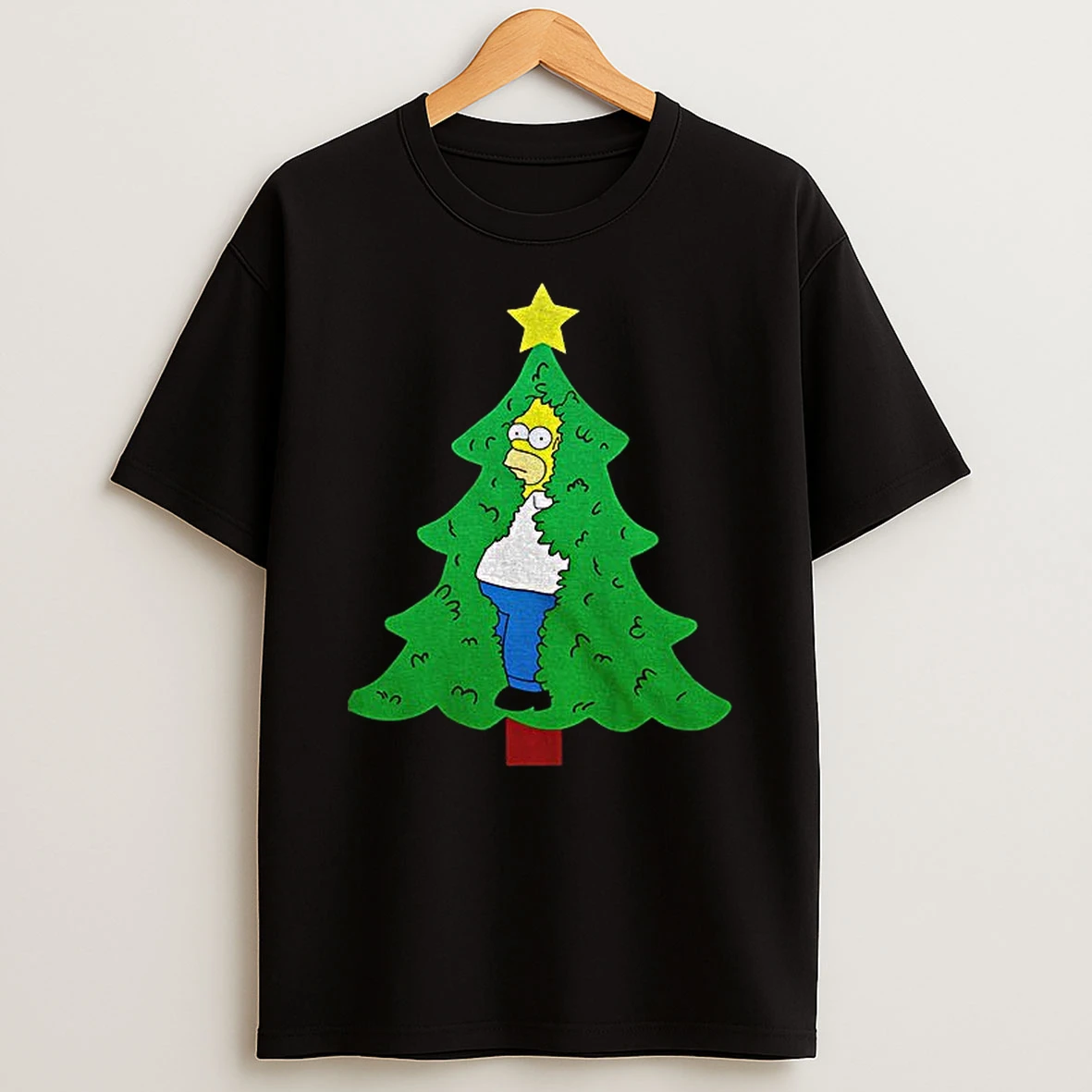 Homer Christmas Tree Meme Merry Xmas Tshirt Hoodie