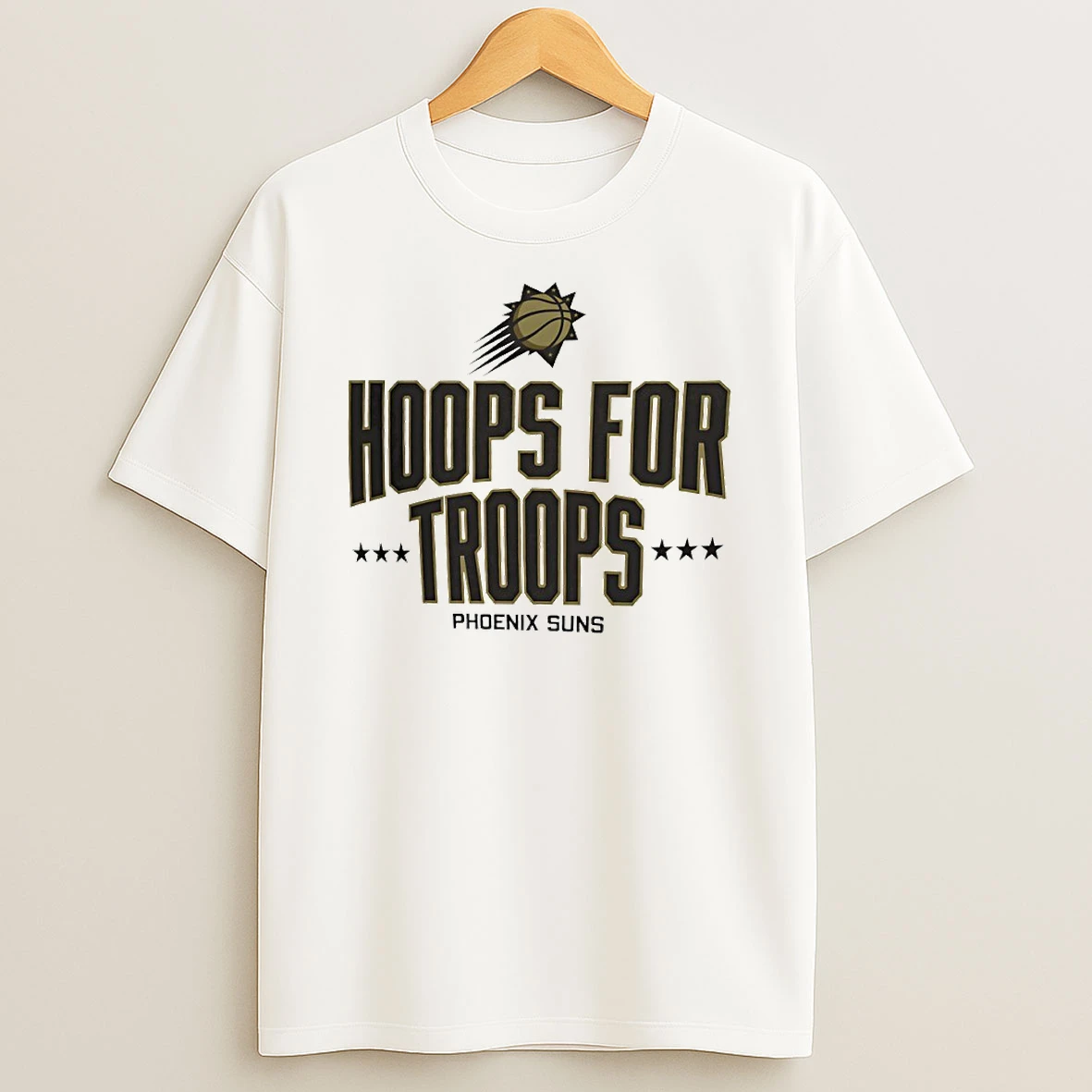 Hoops For Troops Phoenix Suns Basketball Circle Tshirt Hoodie