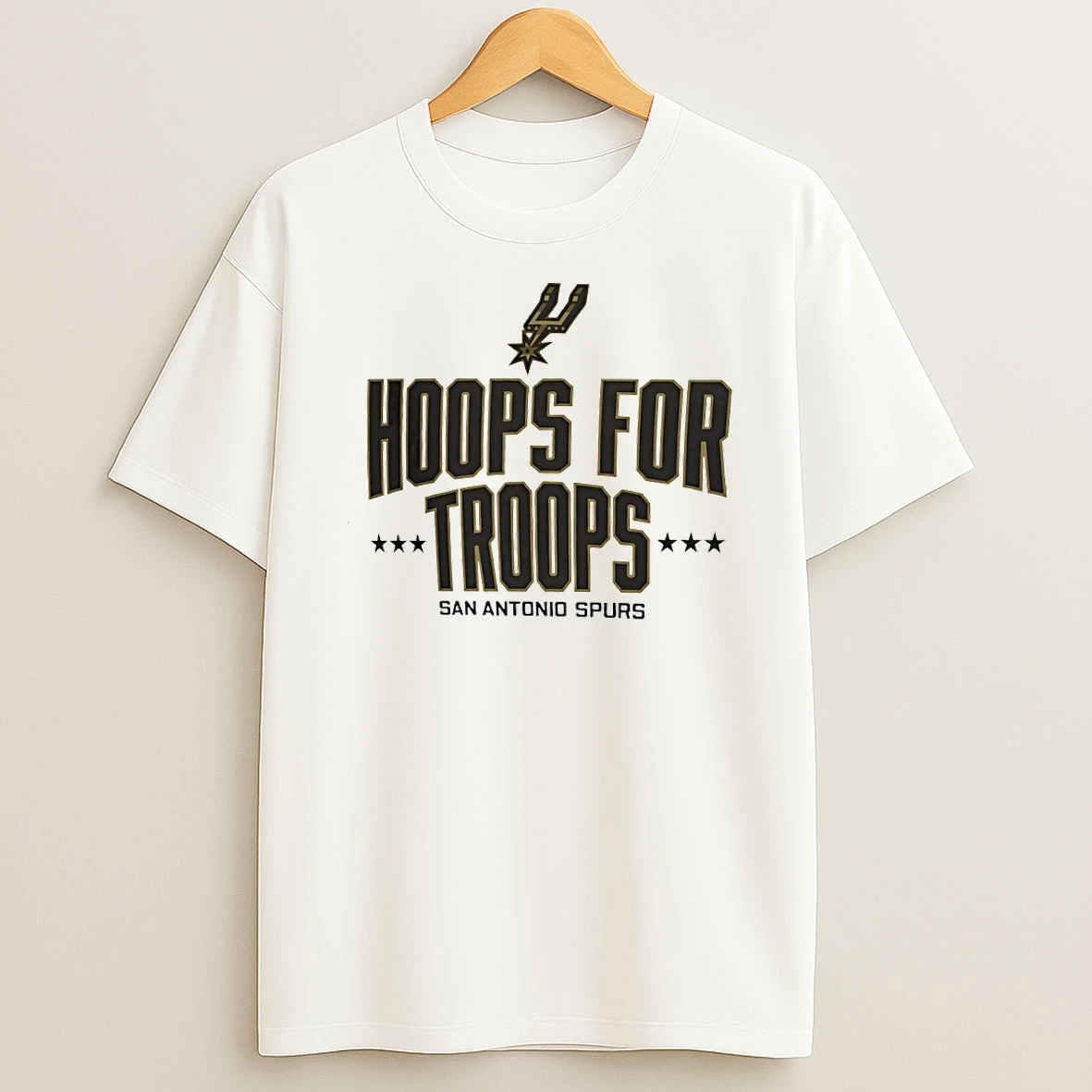 Hoops For Troops San Antonio Spurs Basketball Circle Tshirt Hoodie