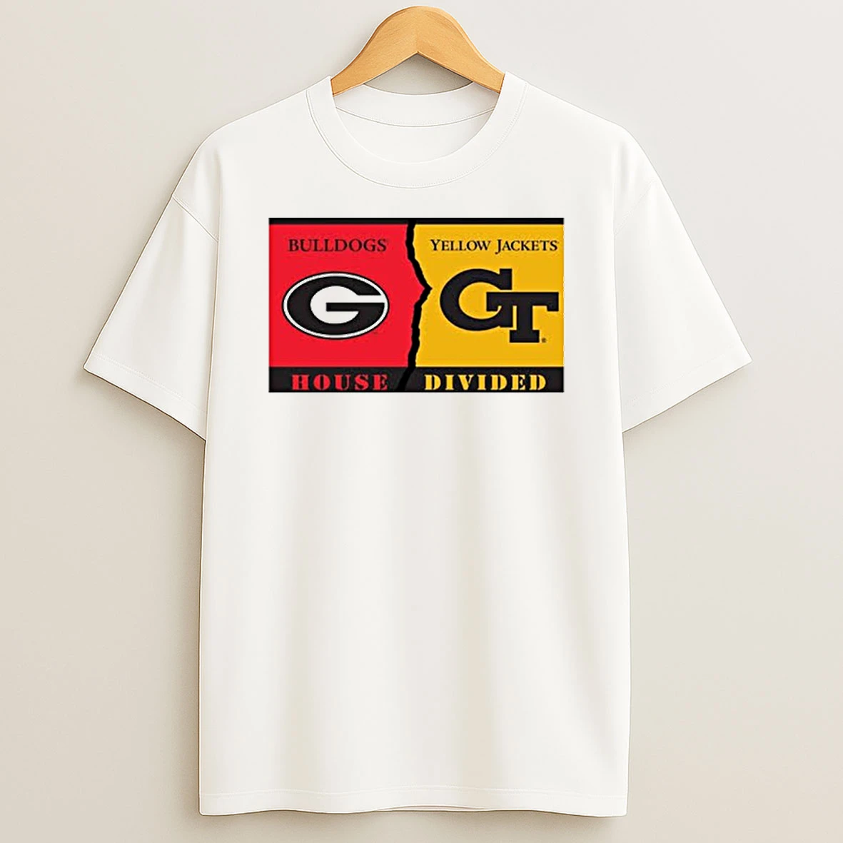 House Divided Georgia Tech Yellow Jackets Vs Georgia Bulldogs Tshirt Hoodie