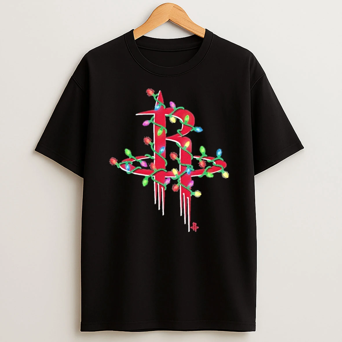 Houston Rockets Logo Light Christmas Tshirt Hoodie