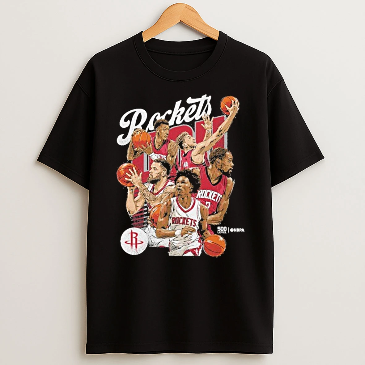 Houston Rockets Starting 5 Players Tshirt Hoodie