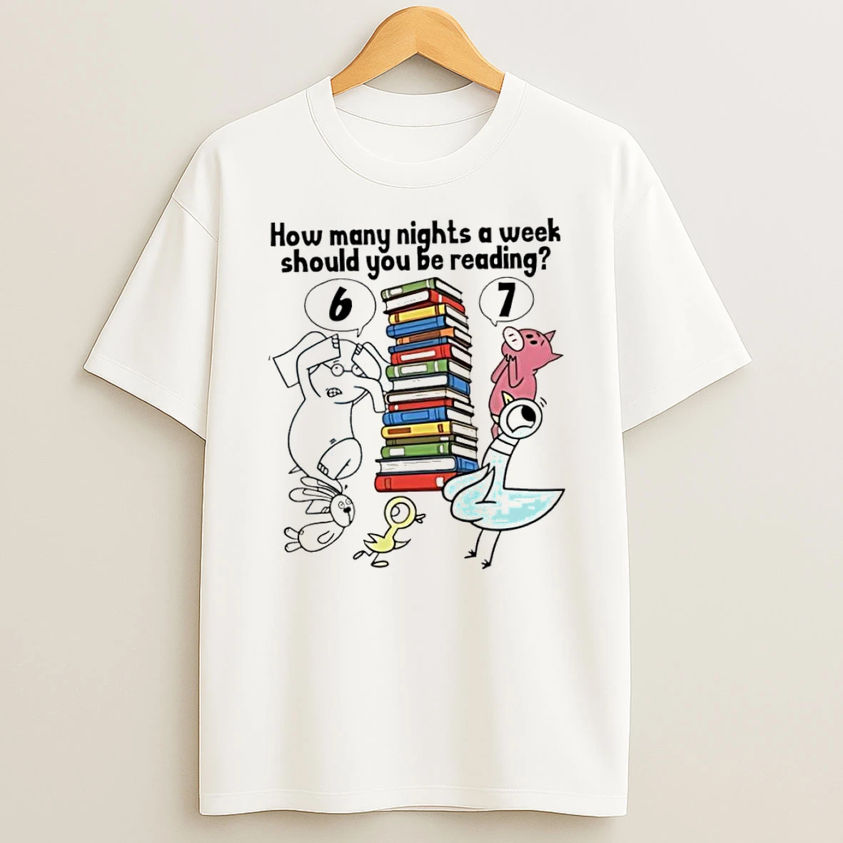 How Many Nights A Week Should You Be Reading 6 7 Animal Tshirt Hoodie