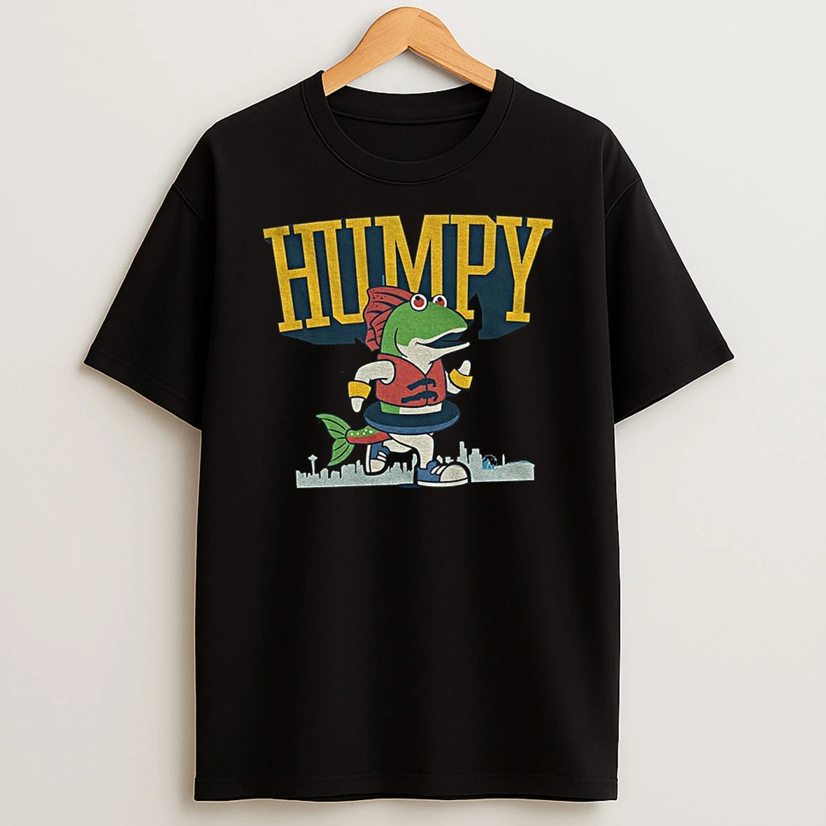 Humpy The Salmon Running Seattle Mariners Mlb Baseball 2025 Tshirt Hoodie