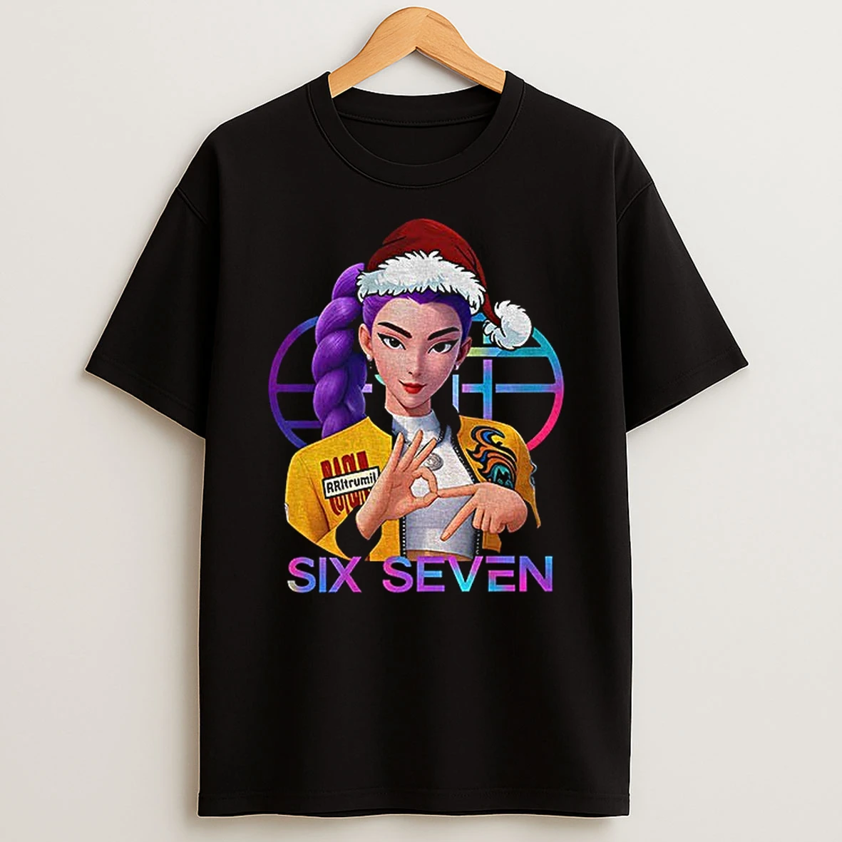Huntrix K Pop Demon Hunters 6 7 Meme Funny Christmas Tshirt Hoodie