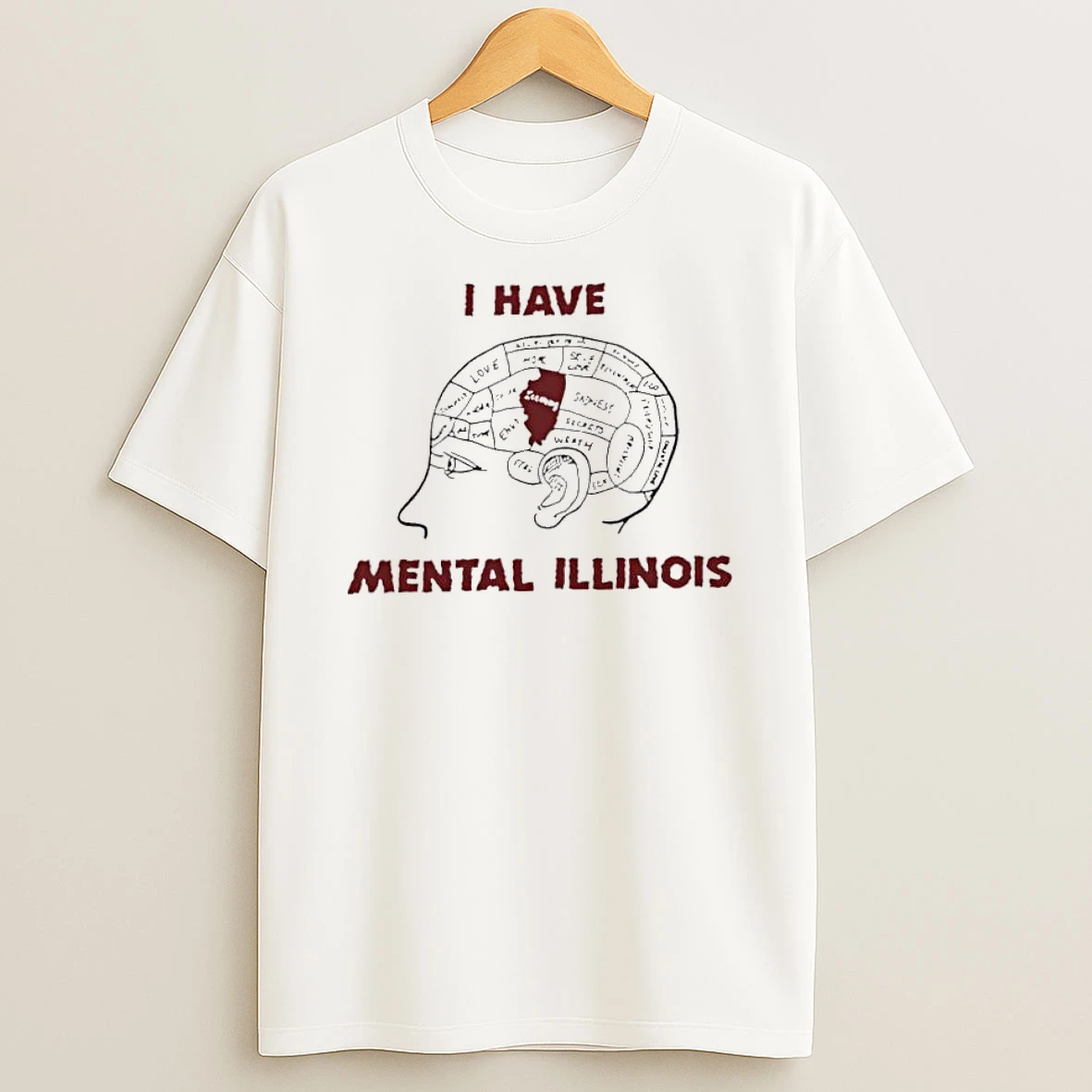 I Have Mental Illinois Brain Tshirt Hoodie
