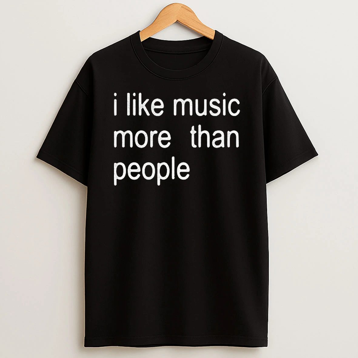 I Like Music More Than People Funny Tshirt Hoodie