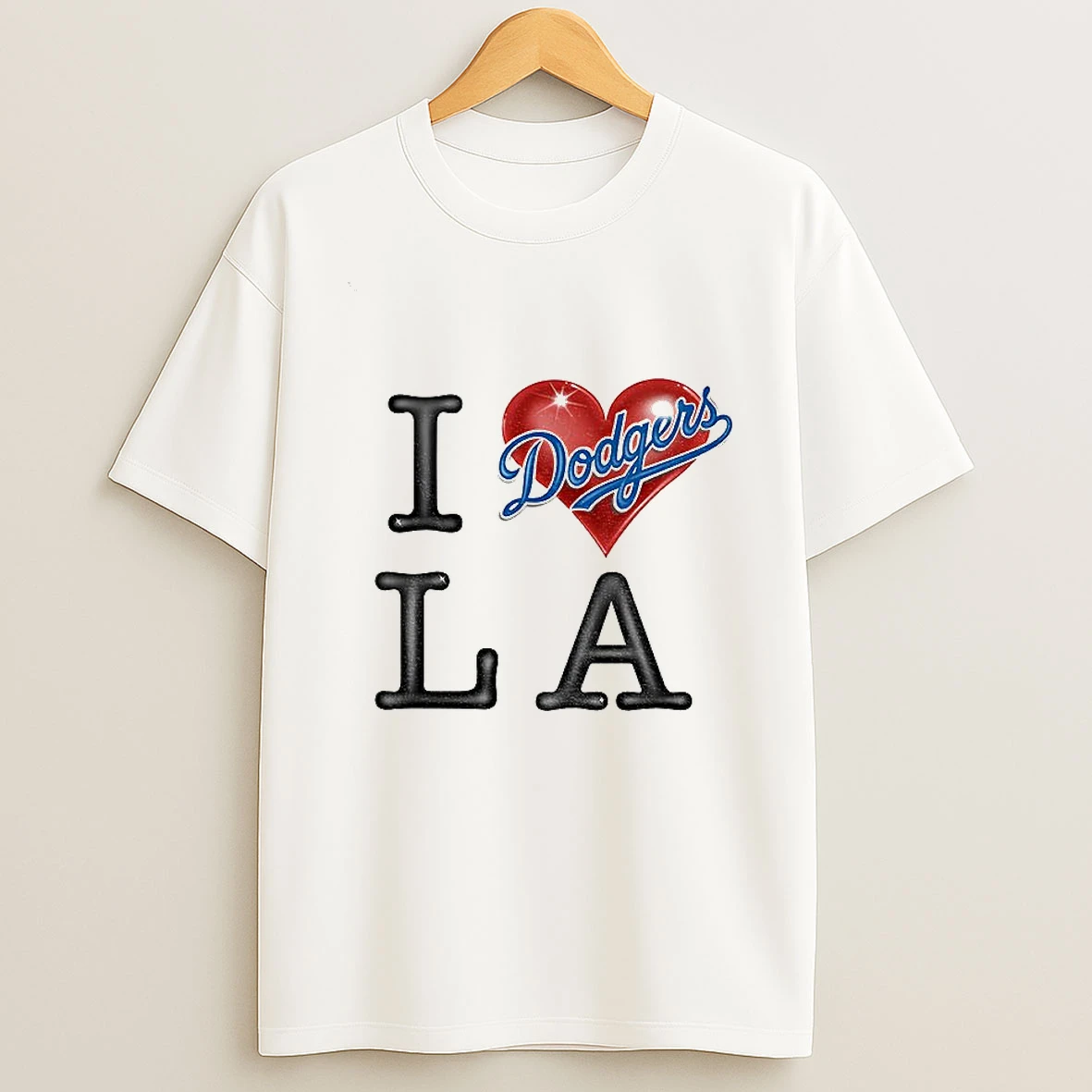 I Love Los Angeles Dodgers Mlb Baseball World Series 2025 Tshirt Hoodie
