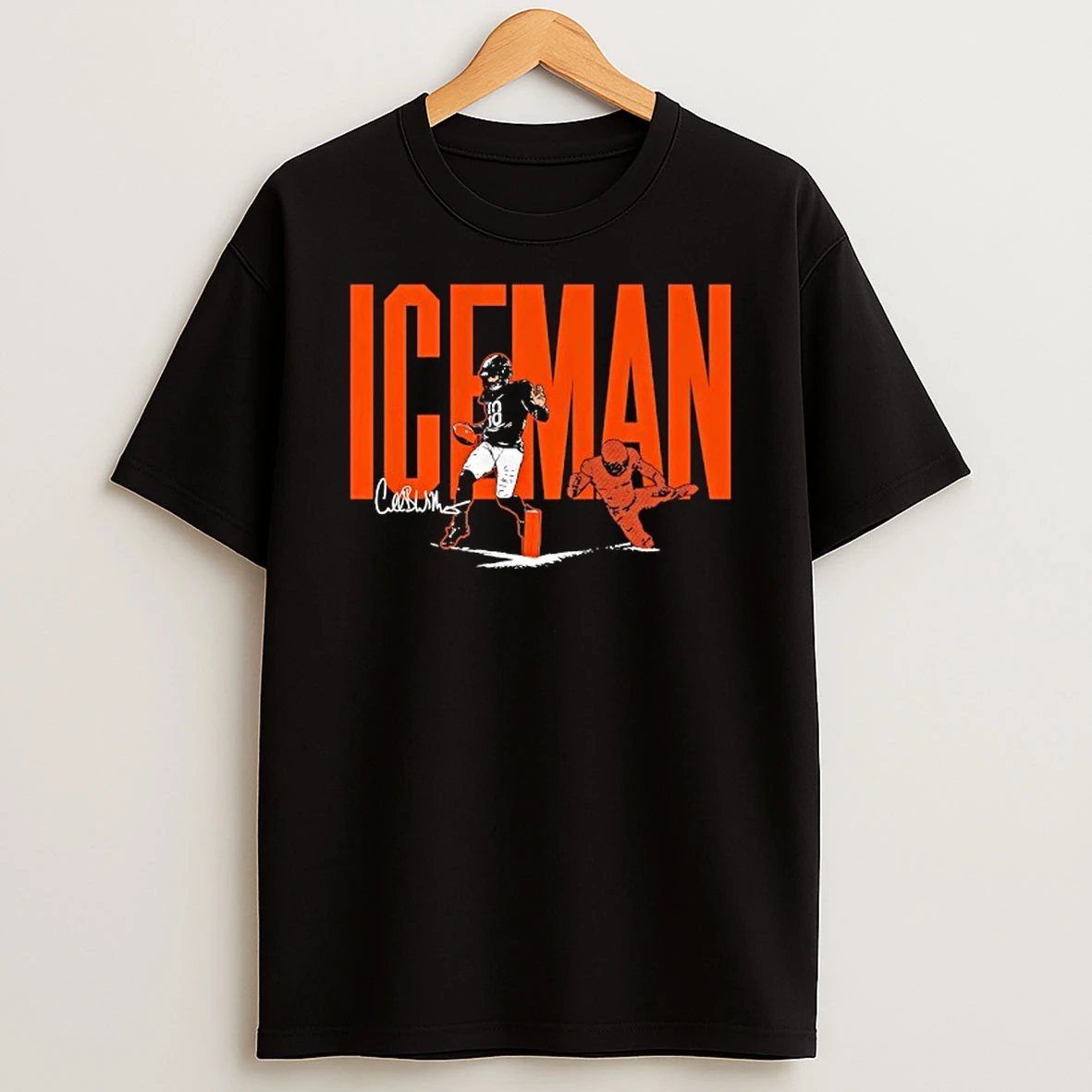 Iceman Caleb Williams Chicago Bears Signature Tshirt Hoodie
