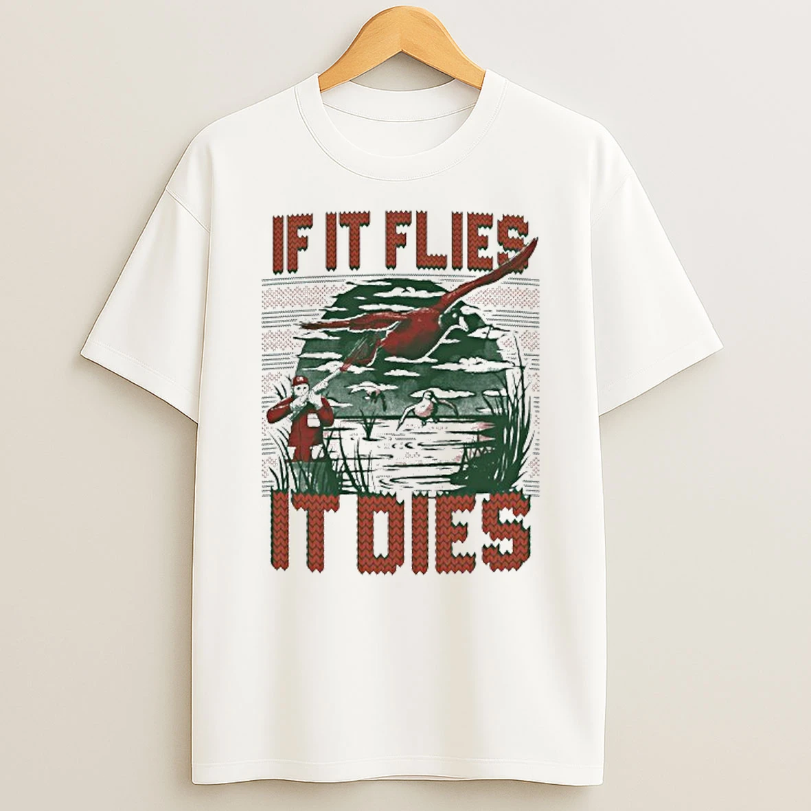 If It Flies It Dies Tacky Christmas Ugly Tshirt Hoodie