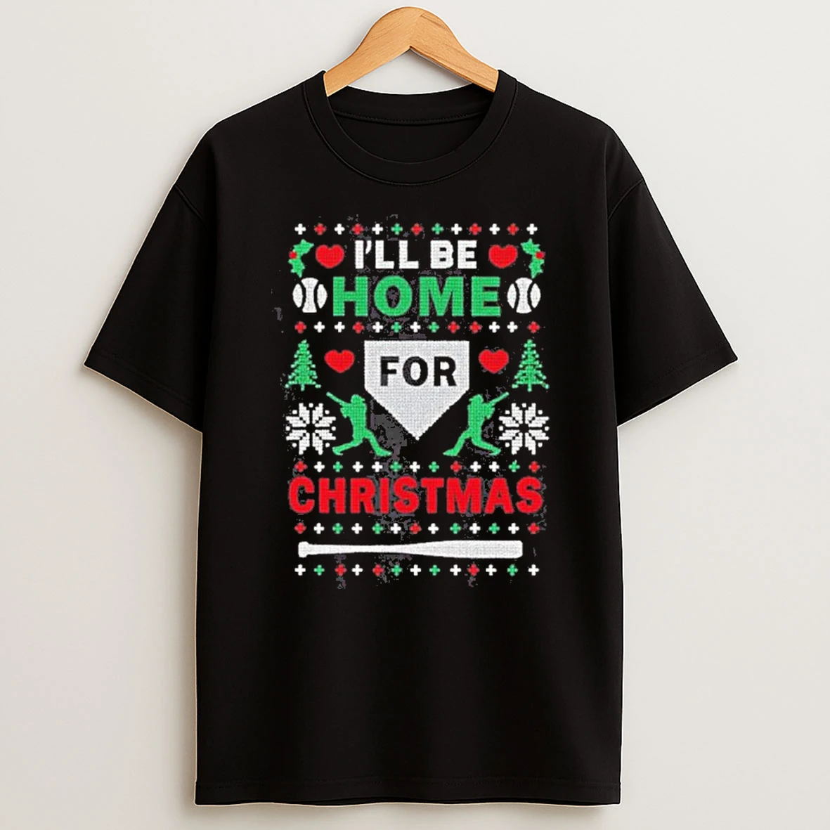 Ill Be Home For Christmas Ball Ugly Tshirt Hoodie