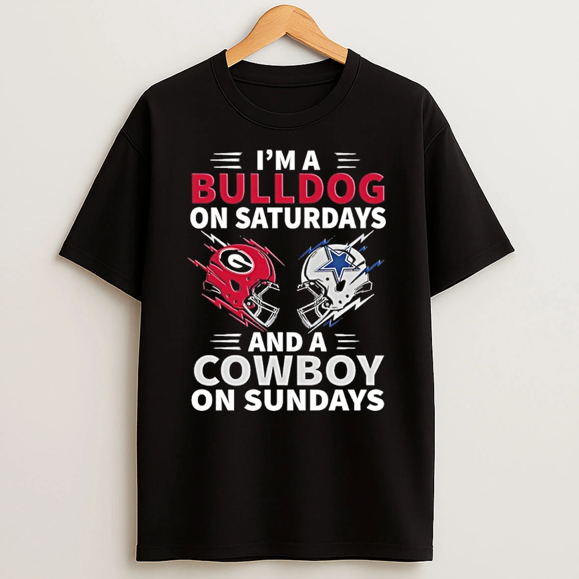 Im A Bulldog On Saturdays And A Cowboy On Sundays Tshirt Hoodie