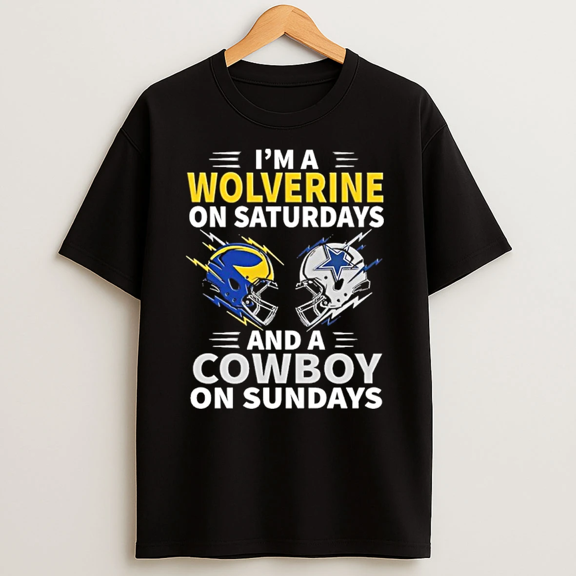 Im A Wolverine On Saturdays And A Cowboy On Sundays Tshirt Hoodie