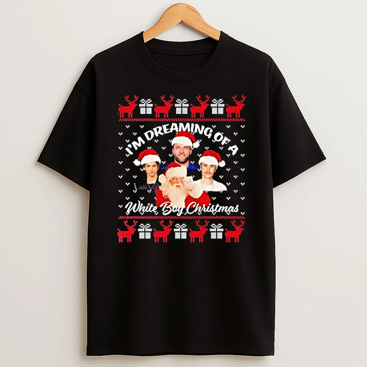 Im Dreaming Of A White Boy Christmas Ugly Christmas Tshirt Hoodie
