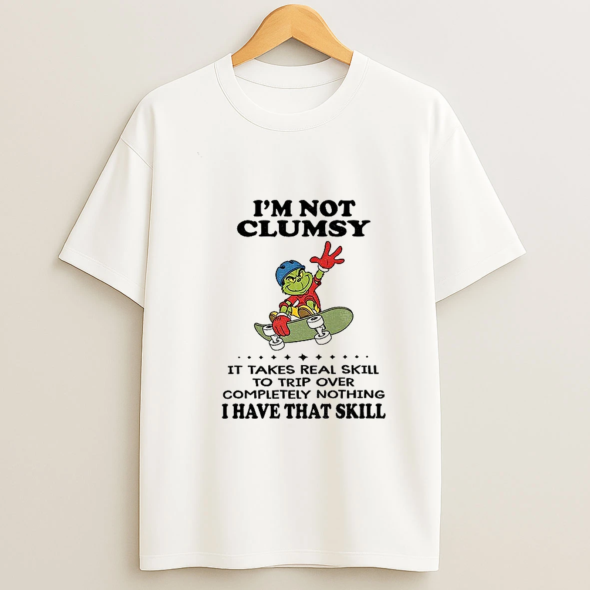 Im Not Clumsy It Takes Real Skill To Trip Over Completely Nothing I Have That Skill Christmas Tshirt Hoodie