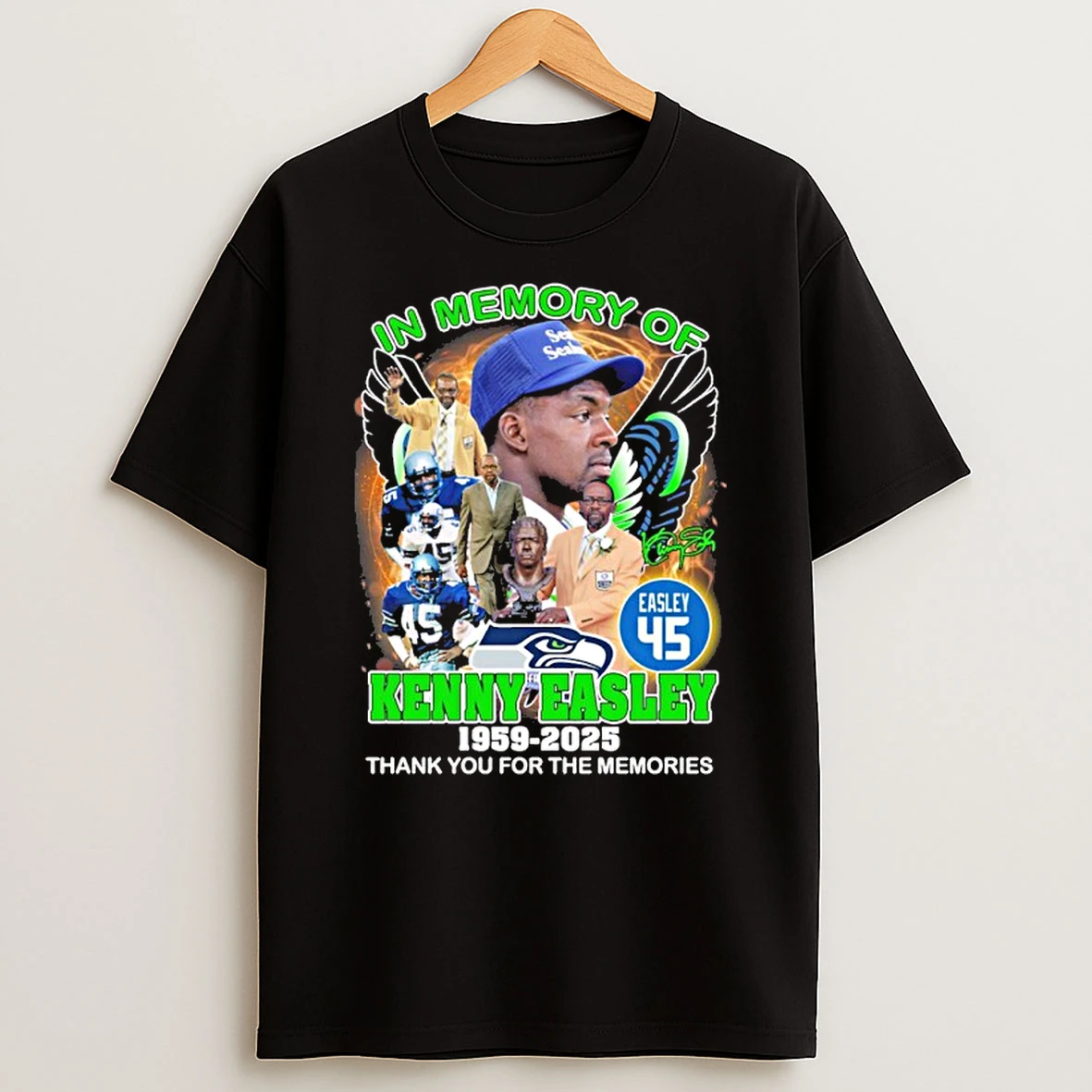 In Memory Of Kenny Easley Seattle Seahawks 1959 2025 Thank You For The Memories Tshirt Hoodie