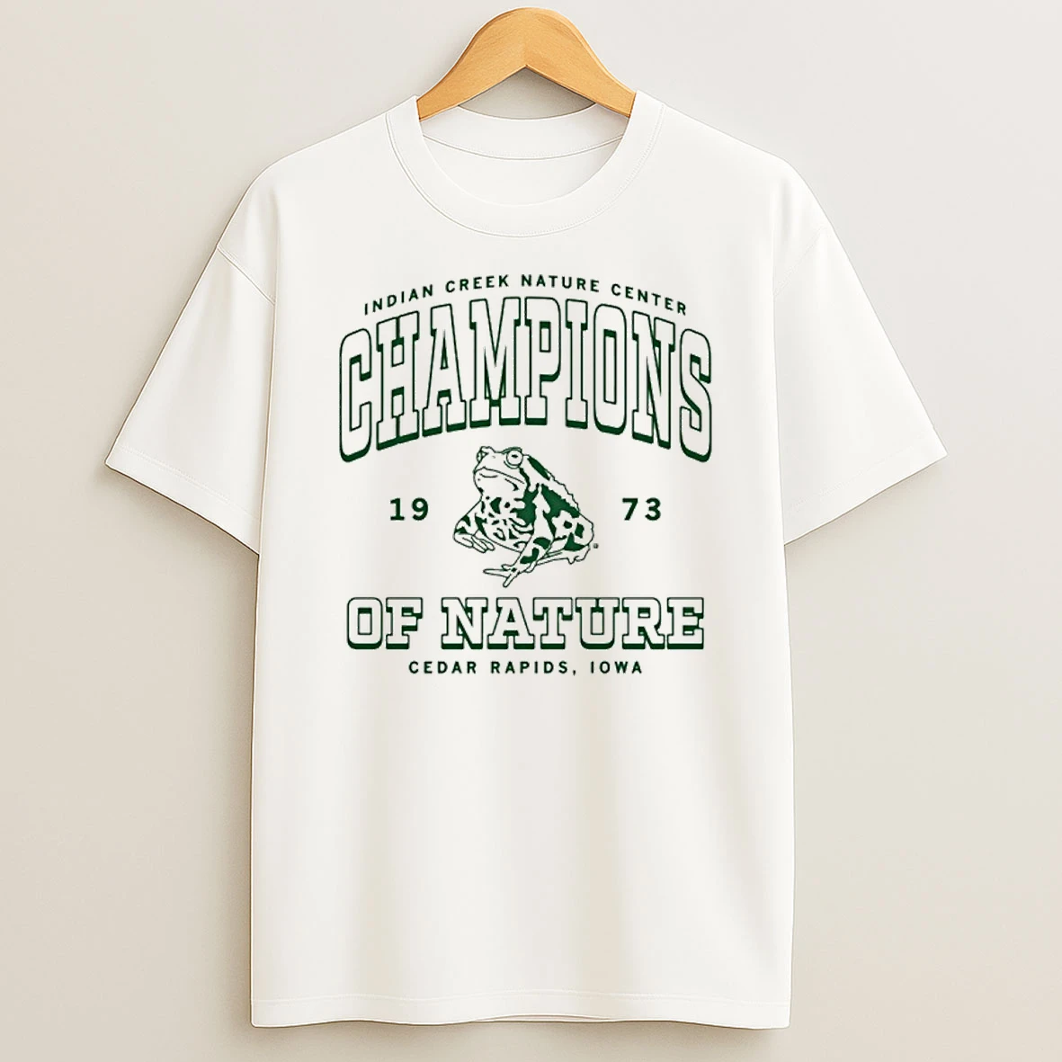 Indian Creek Nature Center Champions Of Nature Cedar Rapids Iowa Tshirt Hoodie