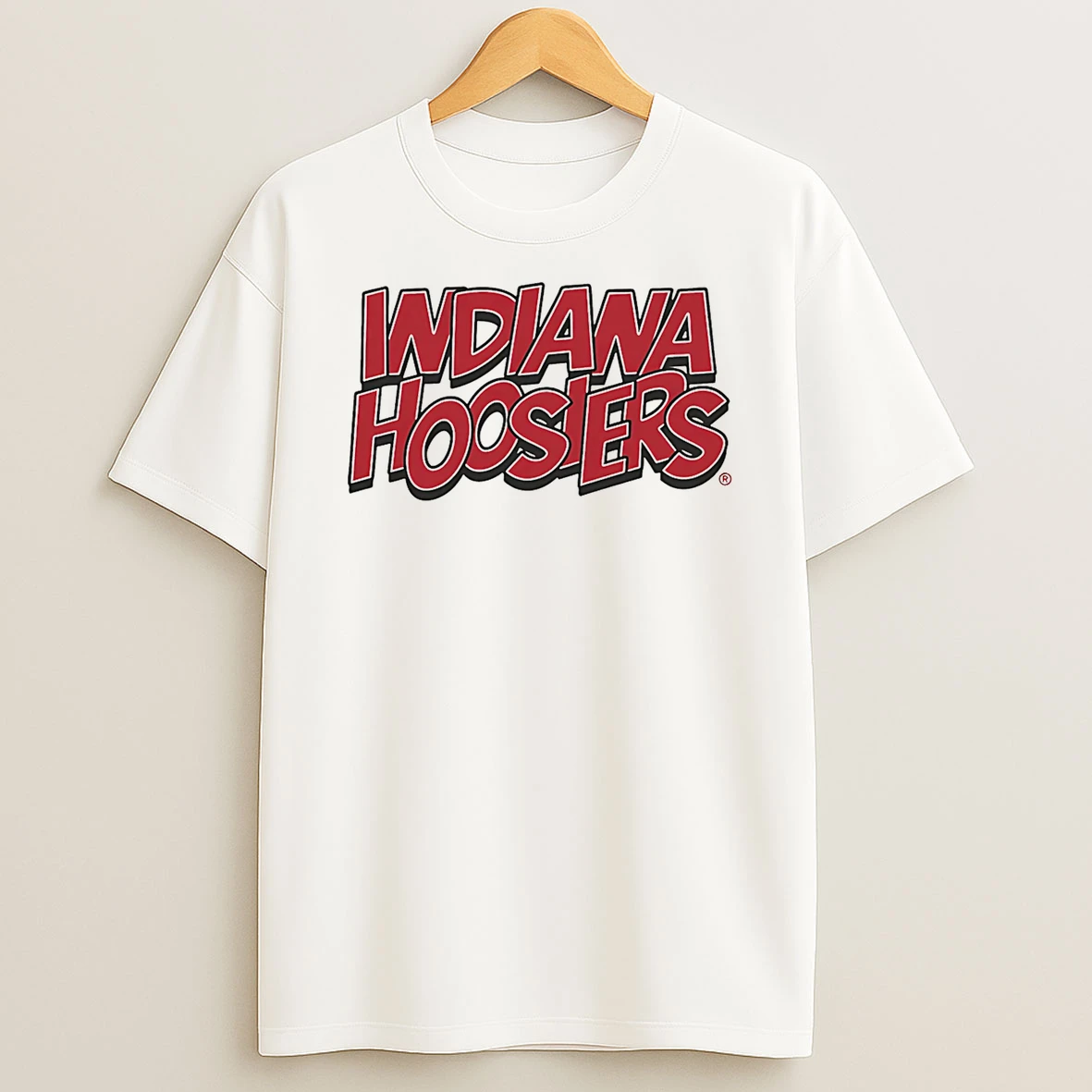 Indiana Hoosiers Retro Ivory Tshirt Hoodie
