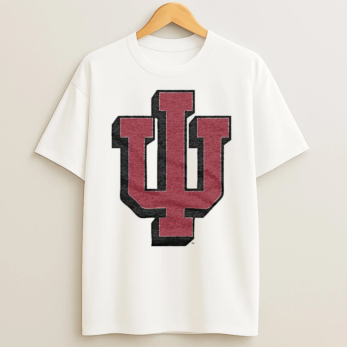 Indiana University Block Iu Logo Tshirt Hoodie