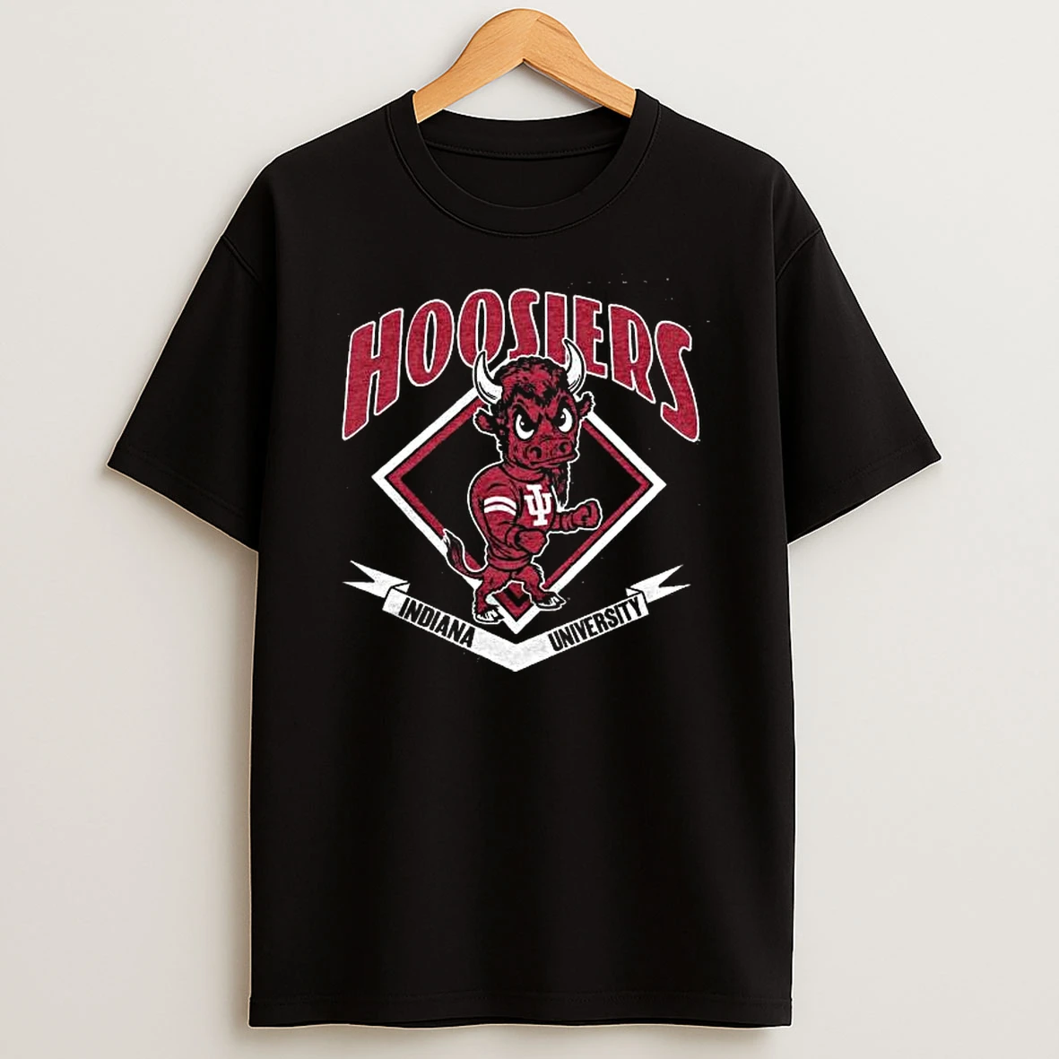 Indiana University Hoosiers Bison Tshirt Hoodie