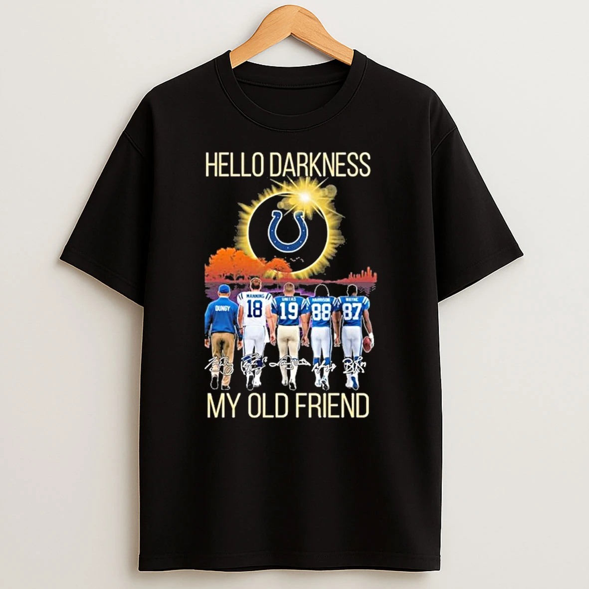 Indianapolis Colts Hello Darkness My Old Friend Tshirt Hoodie