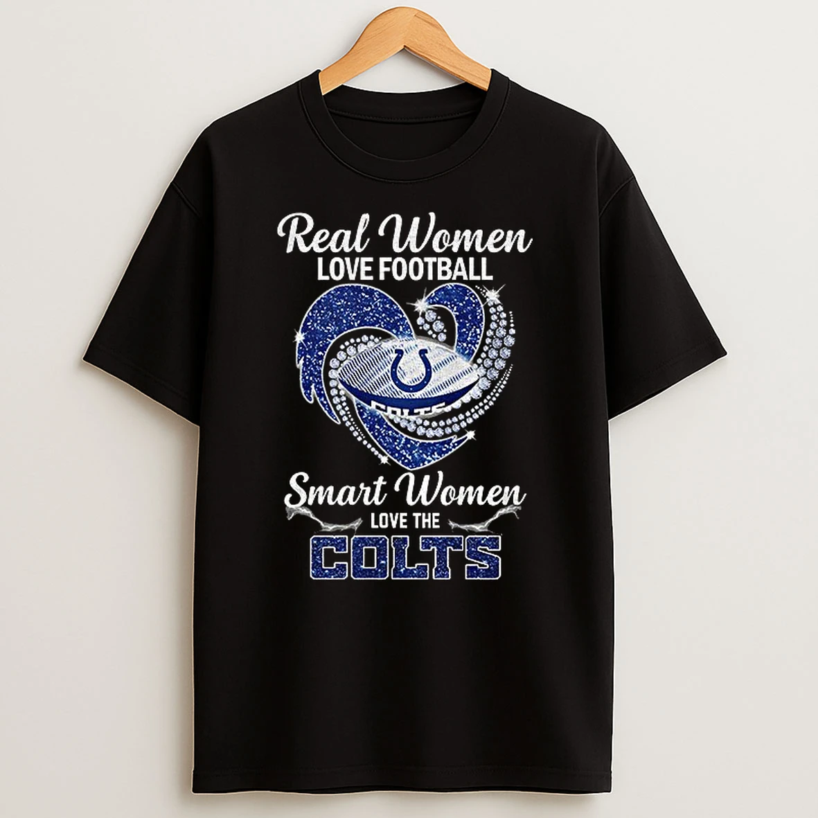 Indianapolis Colts Real Women Love Football Smart Women Love The Colts Nfl Football 2025 Tshirt Hoodie