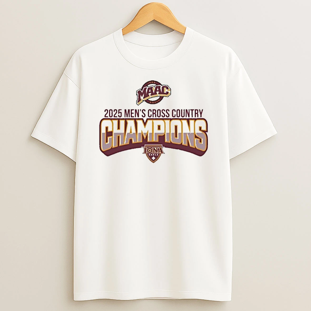 Iona Gaels 2025 Maac Mens Cross Country Champions Tshirt Hoodie