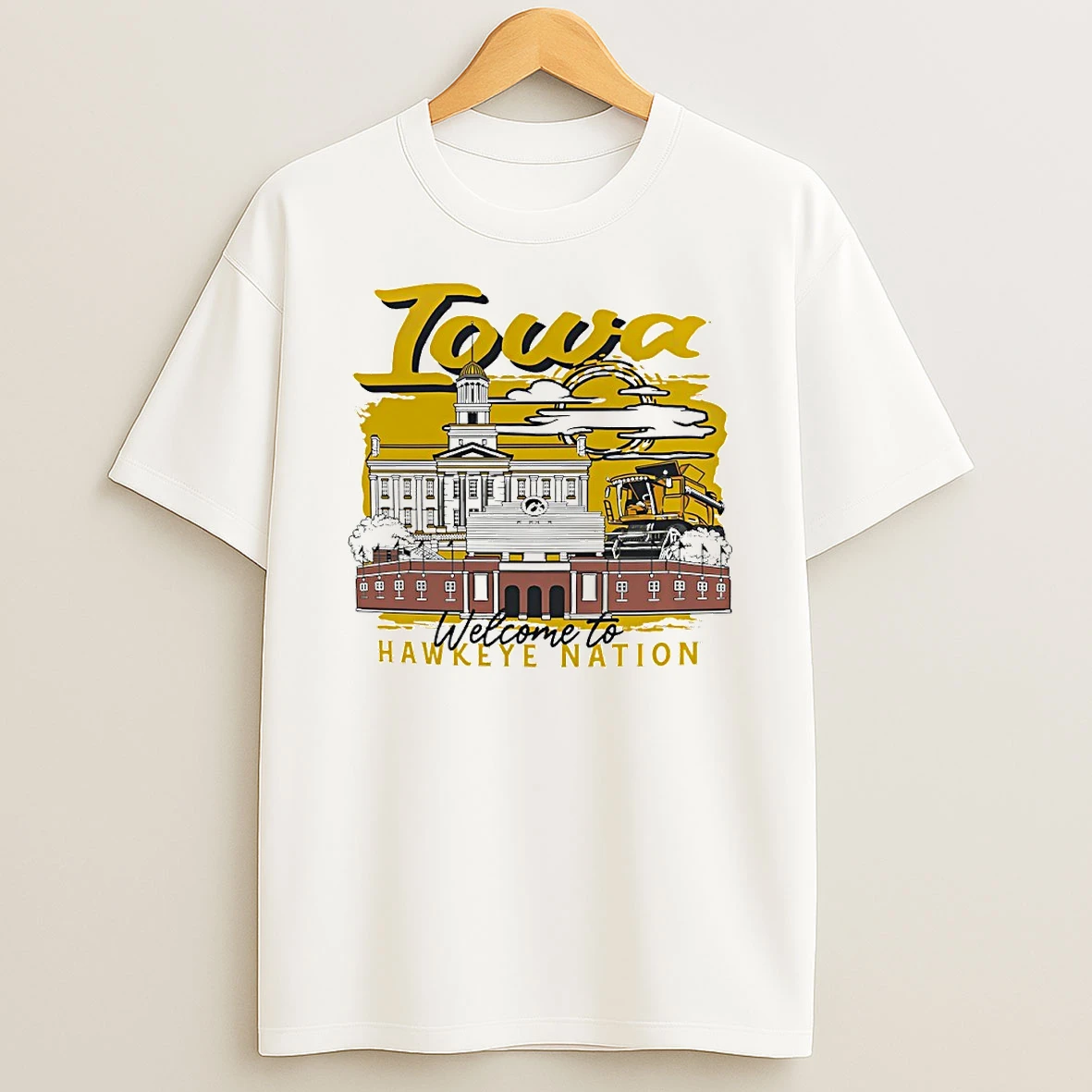 Iowa Hawkeyes Welcome To Hawkeye Nation Circle Tshirt Hoodie